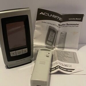 AcuRite Digital Weather Thermometer 00754W5 Wireless Outdoor Sensor 00592TXR Set